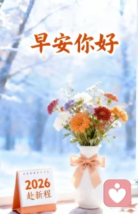 ²⁰²⁶/₀₁.₀₂ ɴɪᴄᴇ ᵕ̈つ♡⊂ 早安
冬日暖阳，好运常在，
人间烟火，谁能不爱，
不辜负世间的每一个清晨，
亦不辜负人生中的每一天。配图