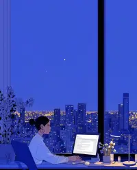 灯会一盏一盏亮起来，
路会一点一点走平坦，
手中的花也会一朵接一朵地绽开，
不要急，人生的好运正在慢慢来，
你只管好好爱自己。配图