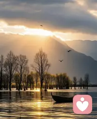 行到水窮處，坐看云起時配圖