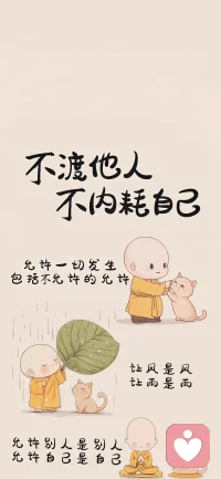 允許自己做自己，允許別人做別人！
活在當下過好每一天！配圖