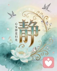 心安即是归处，随缘方得自在！
一切皆缘，随遇而安！