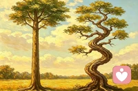 人生百态，各有归途。

直木成材，曲木成景。