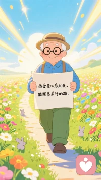 热爱是心底的光，能照亮前行的路！