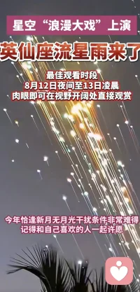 明晚记得看流星🌠