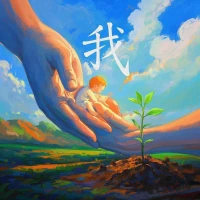 請(qǐng)你全然的交托，
接納一切的發(fā)生。
你不需要改變什么，
你當(dāng)下無(wú)論做什么，
你已經(jīng)是你最好的樣子。
接納自己，
不必要做的最好。

不管你怎樣，
我都無(wú)條件的愛(ài)你，
接納你。
請(qǐng)你記起，
你內(nèi)心深處的我，
我一直與你同在，
謝謝大我一直與我同在。
[合十][合十][合十]配圖