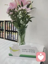 我愿意以涵容之心，为来访者创造一个自由、受保护的空间；

我愿意以中正之心，与来访者一起自我觉察、自我疗愈、自我转化。 

心理导师，宇宙里的一颗星，大海里的一滴水，万世轮回里的一个行者…

陪着来访者，一路体验，一路觉察，一路安然，一路喜乐，一路菩提花香……配图