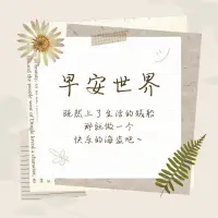 清晨的第一縷陽光，輕輕拂過窗簾，喚醒沉睡的世界，也喚醒了我心中的溫柔。早安，世界配圖