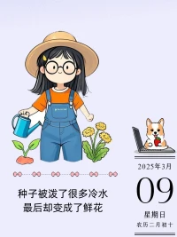 打開100次窗看風景，不如開1次門把自己變成風景。配圖