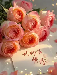 女神節(jié)快樂希望我們的女神每天開心快樂配圖
