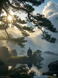 站在高山之巔觸到星河呼吸
方知千年古樹不過年輪一瞬配圖