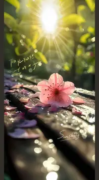 若你決定燦爛，山無遮，海無攔，請一邊努力一邊快樂。配圖