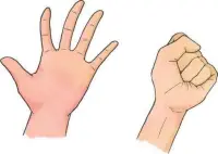 我們人，本來是單純、誠懇、爽快、舒暢的，就像放松的手。但是通過種種念頭和情緒，反而受到了萎縮。長期下來，我們就變成一個萎縮體，含著痛、不安、憂郁、焦慮……就像緊握不放的拳頭。配圖