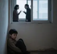 “妈妈别吵了——你看我”

朋友女儿总在她和老公争执时喊肚子疼，夫妻俩立马停火照顾孩子，家里倒有了平静。

其实很多孩子都这样：拒学让冷战父母着急，黏人让分房父母重聚，反复检查书包吸引父母注意。

孩子觉得“爸妈不吵架”就是家不散。他们顾不上找自我，只想变成父母最放不下的人，喊着“别伤害彼此”“看看我”。

孩子从不是旁观者，是黏合家庭裂缝的小工匠。