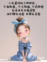 人生最好的三種狀態：
不期而遇、不言而喻、不藥而愈。
生活無需太多深意，我們在治愈，也在自愈配圖