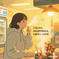 凌晨三點的寫字樓電梯里，林夏對著鏡面墻扯下嘴角的弧度——那抹維持了12小時的職業微笑，像粘在睫毛上的假睫毛般生硬。她盯著手機里“年度最佳新人”頒獎照，忽然發現指尖在屏幕反光里抖成細碎的星芒。
 
便利店暖黃燈光下，穿oversize衛衣的女生正對著關東煮熱氣喃喃：“你看這魚丸，鼓脹著要撐破表皮，卻藏著空心的軟核。”林夏忽然想起上周會議上，自己脫口而出的“我沒問題”，其實是咬碎后咽進喉嚨的“我快碎了”。
 
當第一縷晨光漫過城市天際線，她在地鐵靠窗位置寫下：原來最鋒利的成長，是承認“我有點糟糕”時，睫毛上未干的淚，比任何高光都透亮。把“完美人設”揉成一團塞進帆布包，今天換個姿勢——帶著裂痕呼吸，反而讓陽光有了可乘之機。配圖