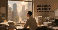 去追想追的風，去做想做的夢，生活的答案永遠在下一程。