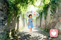 心里下雨的時候，記得你從來都不是一個人。
我在這里，為你撐一把傘。配圖