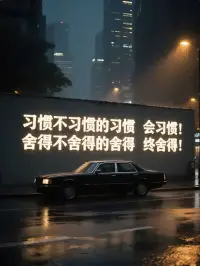 习惯不习惯的习惯   会习惯

舍得不舍得的舍得   会舍得配图