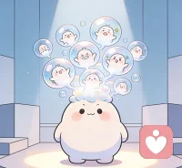 一個好消息開心到，心底不斷有歡騰的泡泡冒出來