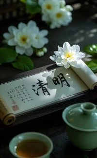 清明感言落紅不是無情物，化作春泥更護花。

當我們可以把花落和花開放在一個大的生命秩序中時，無情變成了有情，親人的離去猶如翩然而落的花瓣，哀而不傷，幽而不怨，死而復生，會轉化為一種新生的和美力量。配圖