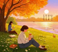 生活應如一首悠揚的詩，于晨曦中，嗅著清風與花香，開啟美好的序章；在午后，沏一杯香茗，靜讀幾頁閑書，品味悠然的詩韻；至黃昏，看落日熔金，任余暉灑落肩頭，沉醉于浪漫的詩行。如此，將瑣碎日常過成詩意篇章。配圖