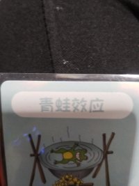 如果将一只青蛙放进沸水中。

青蛙就会跳出来。

但如果将青蛙放进冷水中慢慢加热。

青蛙将会察觉不到危险而被煮死。

这种现象经常被用来比喻人们不能，或者不愿意，去注意逐渐产生的威胁。又或者说不能，不愿意对这威胁作出反应。配图