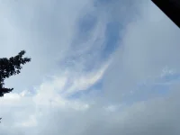 下雨之后，再出來的云?和太陽?，

像極了重新生長出來的你o(∩_∩)o配圖