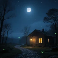 晚安，親愛的旅人。在這寧靜的夜晚，愿你卸下白日的行囊，讓心靈在夢的港灣棲息。配圖