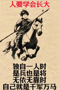 内心的强大才是真正的强大，加油！配图