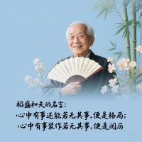 心中有事還能若無其事，
便是格局。

心中有事裝作若無其事，
便是閱歷。
                     ——稻盛和夫配圖