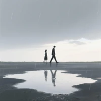 雨，似乎總是無聲地帶來故事，卻在你來不及細聽時，已經悄然離開。
他只是下雨天陪你走那段雨路的人，雨停了，他也該走了。配圖
