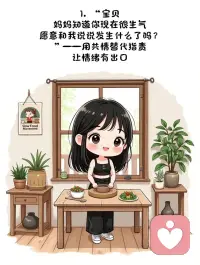 生气时，别急着指责：一个4步法帮你真正表达自己

我们可能有过这样的经历？

当愤怒情绪涌上心头的那一刻，说出口的话像刀子一样伤人：“你总是这样！”“都是你的错！”“你从来不考虑我的感受！”

发泄完了，对方要么沉默以对，要么反击回来。问题没解决，关系却多了道裂痕。

我们以为愤怒是在表达自己，实际上只是在用高分贝的声音评判对方。

愤怒的背后，是真实的需求未满足。

上周末，我和男友约好下午三点出门看电影。我收拾妥当等到三点十五分，他还在慢悠悠地找一只袜子。

那一刻我突然火了：“你每次都这样！能不能有点时间观念？”

他脸色一沉：“不就晚几分钟？至于吗？”

接下来的半小时，我们在车里冷战，电影也没看成。

事后我才意识到：我真正想说的不是指责，而是“我期待这次约会很久了，迟到了我会很失落”。

但愤怒让我把“需要”变成了“指责”。

为什么指责解决不了问题？

当我们说“你错了”，对方本能反应是防御或反击。没人愿意在被攻击时心平气和地听你说话。

愤怒的情绪本身没错，错的是我们表达的方式。

指责是把双刃剑——你以为在传达痛苦，实际上对方只听到了攻击。


生气时，试试这4步

下一次怒火中烧时，先别开口。给自己一分钟，按这个步骤来：

第一步：深呼吸，停一分钟
愤怒的高峰通常只有几十秒。深呼吸能让生理反应降下来，避免说出后悔的话。

第二步：放下评判对方的念头
暂时把“他怎么这样对我”放到一边。评判只会增加愤怒的台阶。

第三步：连接自己的真实需求
问自己：我现在到底需要什么？是被尊重？被理解？还是希望对方配合我完成某件事？

第四步：平静地表达感受和需要
这不是压抑情绪，而是用“我”开头，说出真实的需求。

还是上面那个例子。如果当时我说：“我等了十五分钟，有点着急。因为我很期待和你一起看电影，担心迟到错过了开头部分。”

这样表达不是示弱，而是真诚。

当对方也有情绪时，沟通是双向的。你表达完后，也要给出时间让对方说出他的感受。

也许他会说：“我知道你着急，但我找不到袜子也很烦躁。”

这时你会发现，原来对方也有自己的难处。问题从“谁对谁错”变成了“我们怎么一起解决”。

当然，不是每场愤怒都能友好表达。没关系，重要的是多练习。

愤怒其实是在提醒我们：有些需求被忽视了。当我们学会用恰当的方式表达，愤怒就能从关系的破坏者，变成彼此相互理解的桥梁。