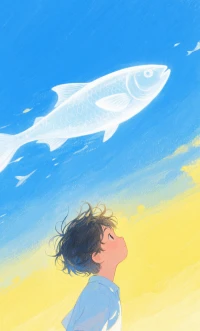 快乐是流星，  
你握紧手心它便黯淡，  
摊开手掌反而落满星光。配图
