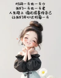 時間越來越少，我們越來越老。
人生路上，記得善待自己，開心過好每一天。配圖