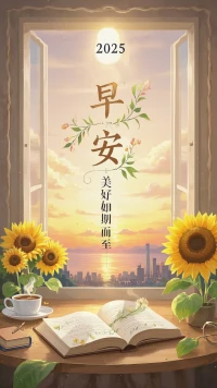 晨光熹微，萬物初醒，記得給生活一個微笑～早安配圖