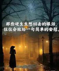 悲傷不是需要解決的問題，而是必須經(jīng)歷的旅程，回憶是戳在心窩里的刀，讓思念成為一生的潮濕！配圖
