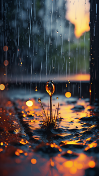 淋过雨的人，才懂屋檐下的拥抱有多暖。配图