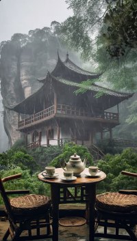 竹杖芒鞋轻胜马，谁怕？一蓑烟雨任平生配图