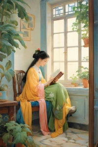 翻開一本書，就像打開一扇窗，窗外是更寬廣的世界，也是更真實(shí)的自己。配圖