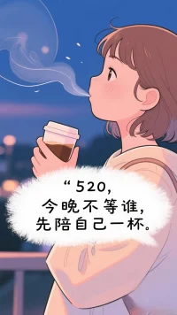 520 今晚不等谁，选陪自己一杯。爱别人前，请学会爱自己