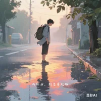 雨停后别急着赶路，看看水洼里摇晃的晚霞，风正悄悄把潮湿的心事晾干。你走过的每一步，哪怕踉跄着摔倒又爬起，都藏着时光的彩蛋。那些还没说出口的委屈，就交给夏夜的晚风吧，它会带着星光绕个弯，把柔软的安慰轻轻放在你枕边。
 
生活偶尔像拧不紧的水龙头，但别忘了，裂缝里漏下的光，会滋养出意想不到的惊喜。你不用成为完美的标本，皱巴巴的衣角、发烫的眼眶，都是活着最生动的证明。慢慢来，世界会等你，在某个清晨，风里突然飘来你爱的花香，那就是命运寄给你的明信片：亲爱的，你值得所有美好。