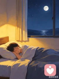勤劳工作一天，可得一夜安眠；待人处事无愧于心，夜夜睡得安稳。配图
