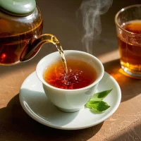 用喜歡的杯子泡了茶，看熱氣慢慢升騰，忽然懂了：生活的解藥，藏在這些“無用”的小事里。配圖