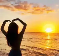 日出有盼，日落有念，所有美好，皆如你所愿，早安配圖