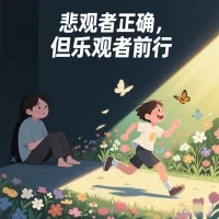 悲觀者正確，但樂觀者前行配圖