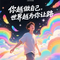 你越做自己，世界越為你讓路配圖