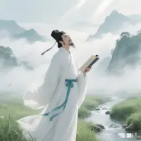 朝發(fā)白帝彩云間，一行白鷺上青天。
白日放歌須縱酒，卻話巴山夜雨時(shí)。配圖