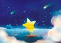 嘿~開始夢的旅行吧。晚安。配圖