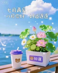 今天是8月1日，星期五。早安，八月的第一條祝福，我想送給你。愿你忘掉七月的煩惱，認真過好每一天，新的一個月，愿你認真生活，慢慢歡喜，愿八月，有陽光，有期待，有人愛，也有答案。一切都剛剛好。#早安配圖