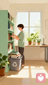 美国心理学家霍妮说：“精神分析并不是解决内心冲突的唯一方法，生活本身就是非常有效的治疗者。”那么，做哪些事情，可以让生活更加治愈呢？答：断舍离。
不妨把自己的生活空间收拾整齐干净，丢掉没什么用的“囤货”。舍弃多余物质，日子才会变得专注精致；卸下重负丢掉执念，才能轻装上阵。